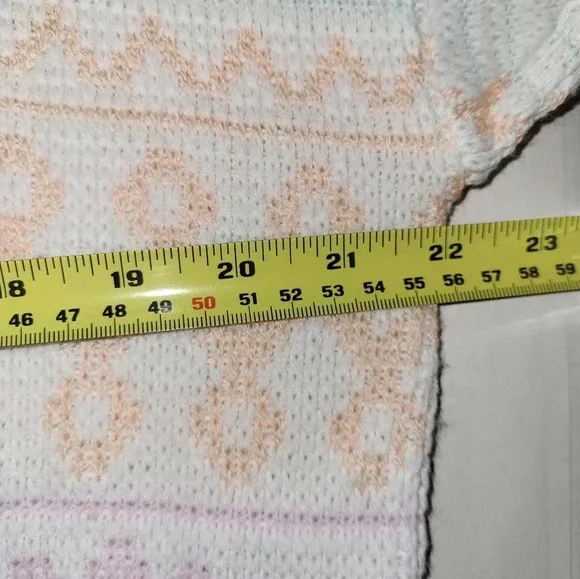 Vintage Cabin Creek Sweater Crew Lightweight White Floral 80s‎ 90s - Picture 8 of 8